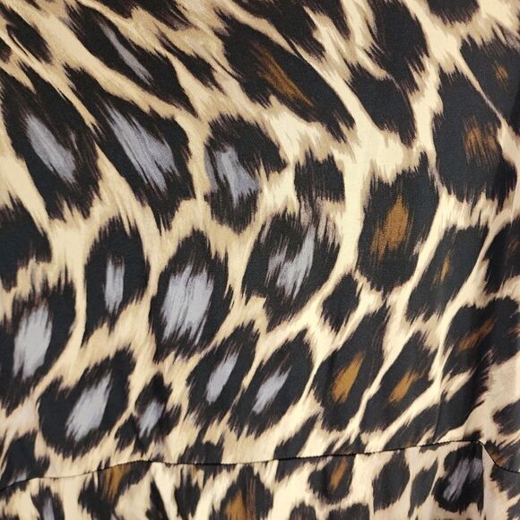 Worthington Leopard Print Cowel Scoop Neck Dress - Picture 5 of 6